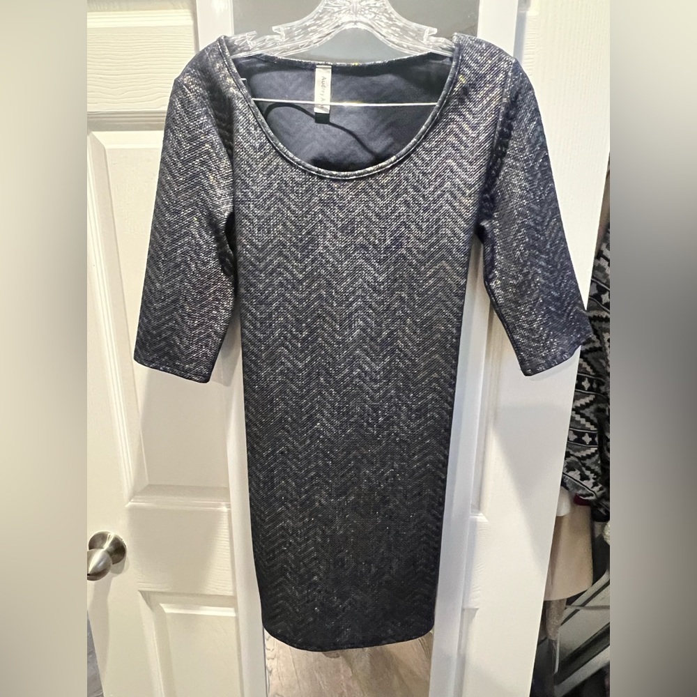 Sparkly disco dress. Navy. Size M